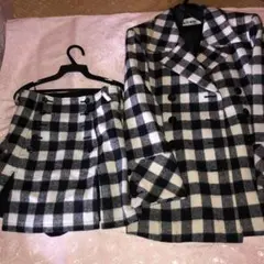 wit way チェック柄スカートセットアップ