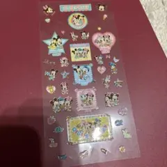 ディズニーベビー　disneybaby シール　キラキラ　ステッカー　ぷっくり