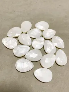 天然石鉱物 マザーオブパール ペアシェイプ ハンドメイドアクセサリー パーツ