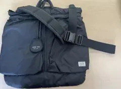 PORTER×HYKE HELMET BAG LARGE BLACK
