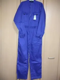 青色 LLサイズ オーバーオール