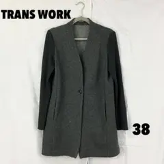 ☆W0002T☆ TRANS WORK ノーカラージャケットのサムネイル