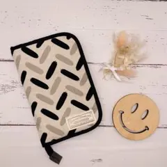 ☆ハンドメイド☆ブラッシュ柄 母子手帳ケース マルチケース 通帳ケース