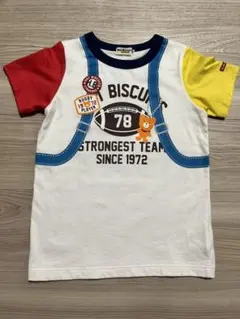 【未使用】ホットビスケッツ　リュックだまし絵Tシャツ　120cm