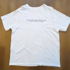 GLOBAL WORK ロゴTシャツ ホワイト Mのサムネイル