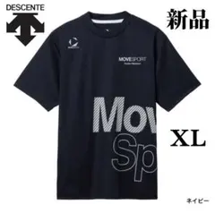 新品　DESCENTE メンズ 機能　半袖Tシャツ 吸汗速乾 ゴルフXLサイズのサムネイル