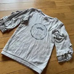 WAFFLISH WAFFLE グレー トレーナー 七分袖