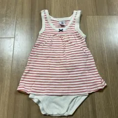 PETIT BATEAU ストライプロンパース 12m