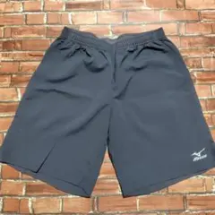 Mizuno グレー　ハーフパンツ　半ズボン　練習着　Lサイズ