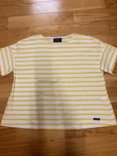 美品‼️Le Minor半袖ボーダー　イエロー❌ホワイト Aラインのサムネイル