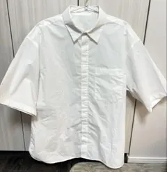 GU ジーユー　ブロードオーバーサイズシャツ　5分袖　サイズM