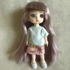 ドール 人形 ロングヘア ピンク柄スカート　球体関節人形