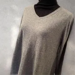 SM2 サマンサモスモス Vネック 綿麻ニットプルオーバー タグ付き 未使用品