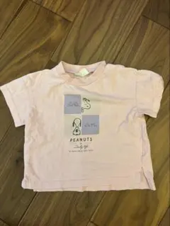 PEANUTS スヌーピー 半袖Tシャツ ピンクのサムネイル