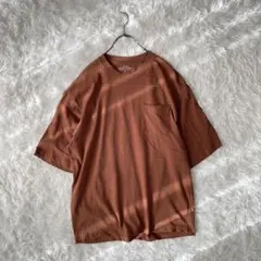 ジーユー　コットンオーバーサイズT(5分袖)Mサイズ　メンズ　ブラウン系