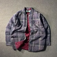 90s 裏地キルティング ネルシャツ ジャケット XL NORTH WEST