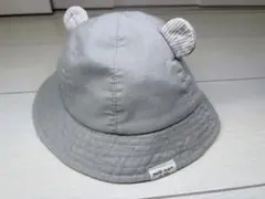 petit main 耳付きバケットハット グレー