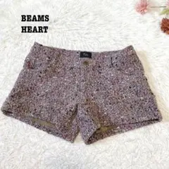 s.2350【ビームスハート】ショートパンツ ツイード カラフル 秋冬◎ Sのサムネイル
