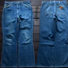 USA製80s Wrangler ワイドフレアデニム W36 ブーツカット