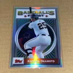 topps finest NPB 岡本和真 インサートカード refractor