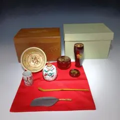 茶道具　茶箱一式のサムネイル