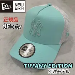 ニューエラ キャップ メッシュ ティファニー ブルー NY ラインストーン 別注のサムネイル