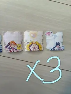 アニメキャラクター ハート型シール 3枚×3セット