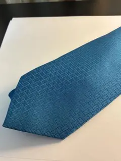 HERMES エルメス ネクタイ ブルー サントノーレ ソリッド 無地 シルク