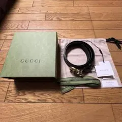 GUCCI GGロゴバックル ダブルGマーモント ベルト