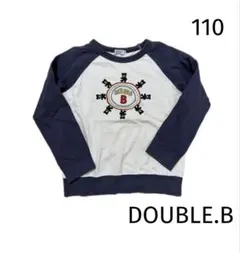 ダブルビー DOUBLE.B 110 トレーナー　綿　ミキハウス