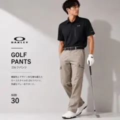 OAKLEY オークリー ゴルフウェア パンツ L メンズ ベージュ 夏秋
