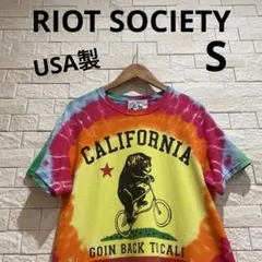 海外古着　RIOT SOCIETY 半袖Tシャツ　タイダイTシャツ サイズSのサムネイル