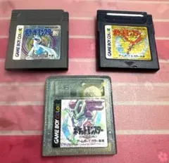 ポケモン クリスタル・ゴールド・シルバー 3本セット　金　銀