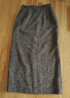 ブラウン系 タイトスカート ツイード風