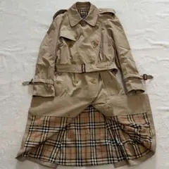 美品】バーバリー トレンチコート ライナー ベルト完備 ロング
