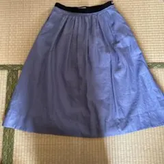 MARGARET HOWELL 薄紫 フレアスカート