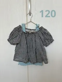 プティマイン　ギンガムチェックシャツ　タンクトップセット