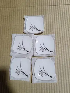 【香蘭社(有田焼)】花模様 陶器 角皿 5枚セットのサムネイル