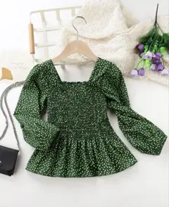 SHEIN ドット柄 水玉 ブラウス 6y