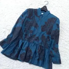 DRIES VAN NOTEN　シルク100％　花柄　ペプラム　ブラウス　現行のサムネイル