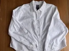 GAP BIG SHIRT CROPPED ホワイト 長袖シャツ Lのサムネイル