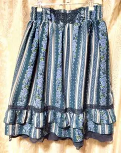 axes femme　花柄スカート　レース