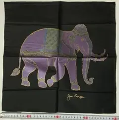 タイシルク製 象デザイン スカーフ