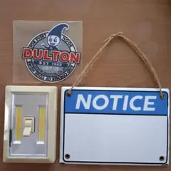 DULTON サインプレートとワッペンセット