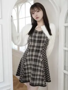 LIP SERVICE フェザーチェックアンサンブル