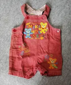 ミキハウス　オーバーオール　80cm　ベビー　ロンパース　男女　夏　冬