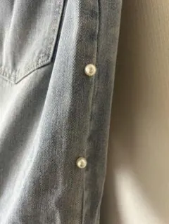 coca デニム Mサイズ パール