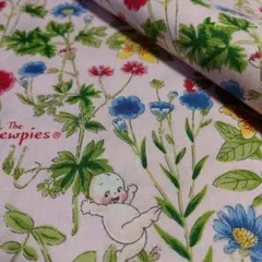 ✿〈希少〉【KEWPIE】The Kewpies<オックス> 生地[ホワイト]