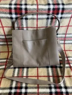 COLE HAAN レザー トートバッグ グレージュのサムネイル