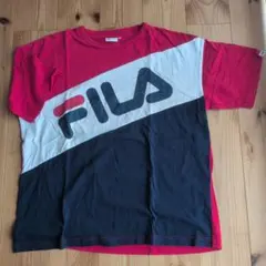 FILATシャツレッド系Mサイズ